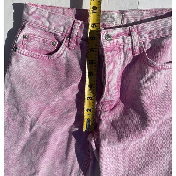 We The Free Womens Cropped Raw Hem Distressed Jeans Pink Size 25 - Picture 5 of 5